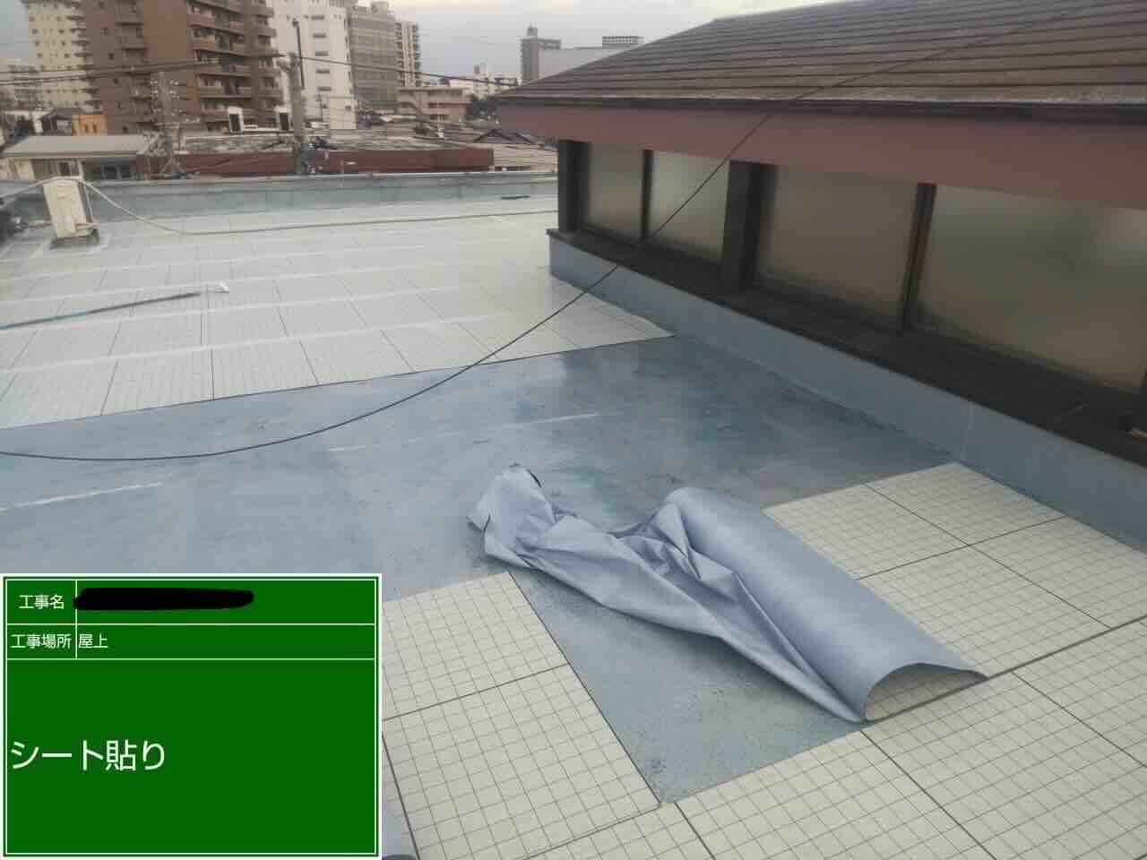 通気緩衝シートを敷設